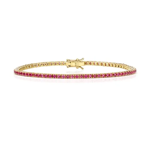 Ruby Bracelets in Yellow Gold 18ct (2.56ct Rubies)